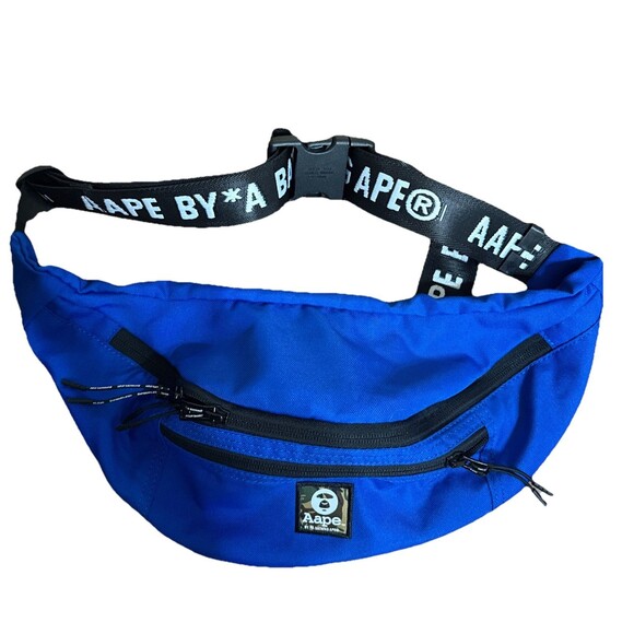 A BATHING APE AAPE Waist Pouch Fanny Bag Size 16x7 - Picture 1 of 7